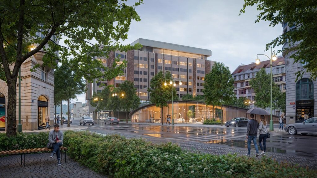 Pražská Pařížská dostane nové srdce. Piazzetta u hotelu Fairmont projde proměnou světové úrovně