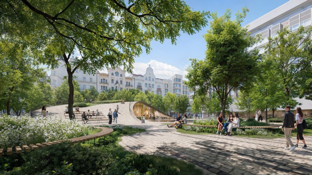 Pražská Pařížská dostane nové srdce. Piazzetta u hotelu Fairmont projde proměnou světové úrovně